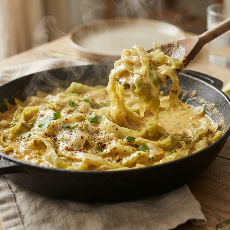 Pittige spitskool a la creme recept
