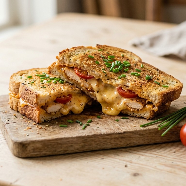 Pittige tosti kaas-kipfilet recept