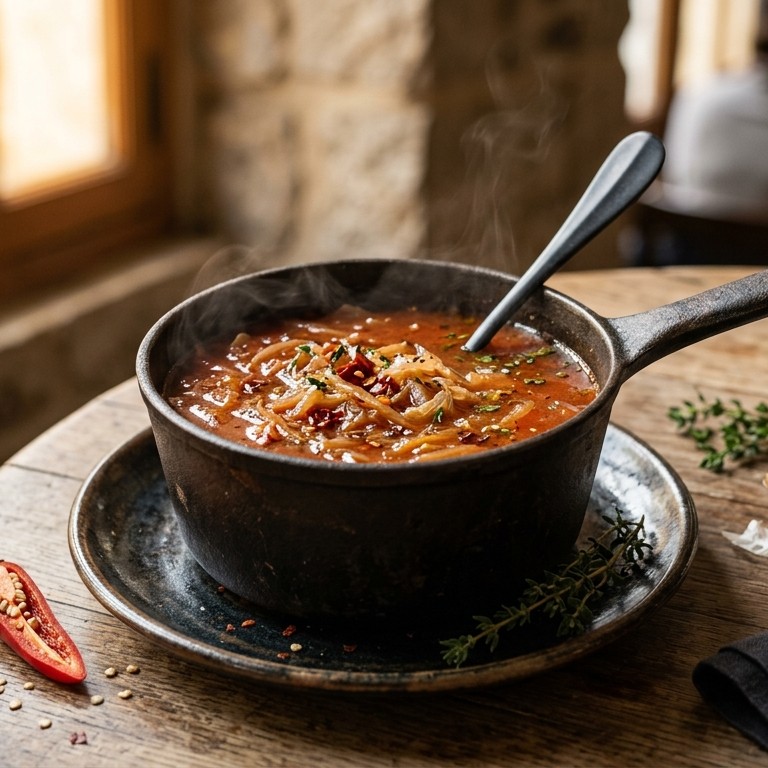 Pittige uiensoep recept