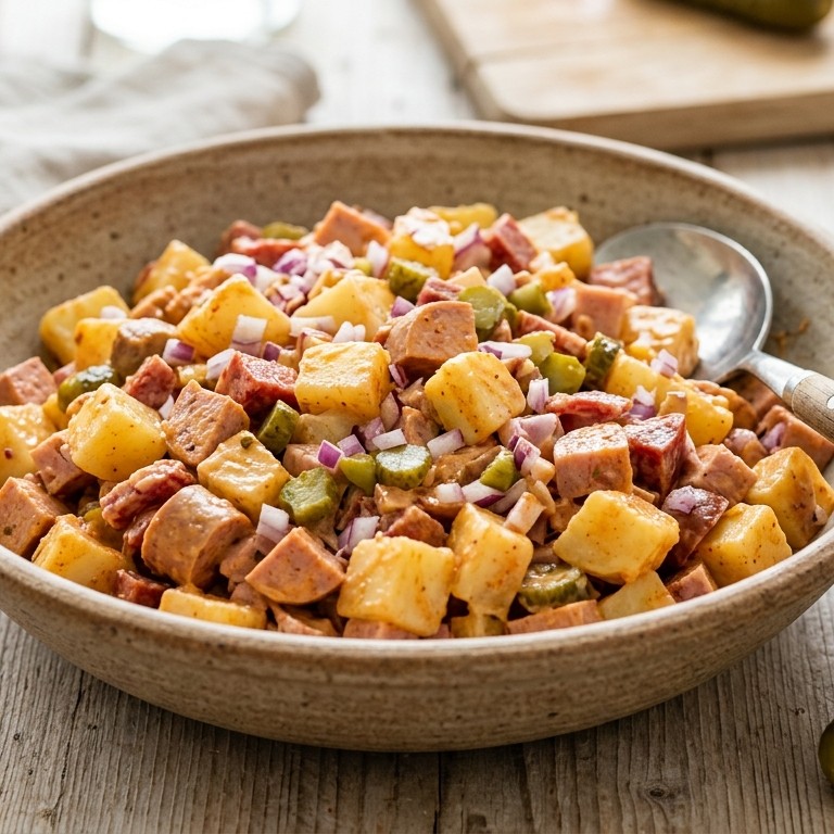Pittige worstsalade recept