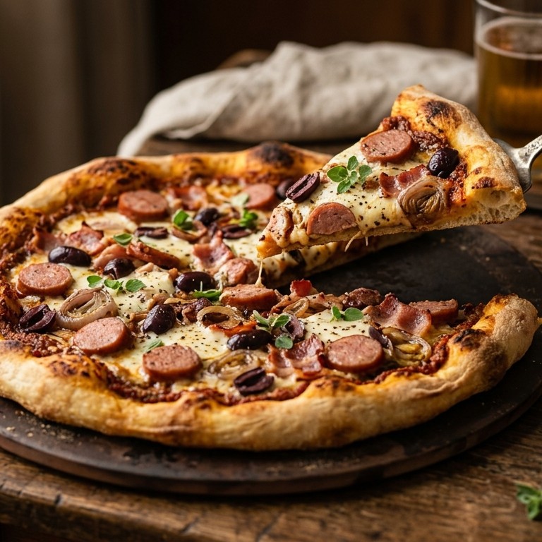 Pizza carnivoor recept