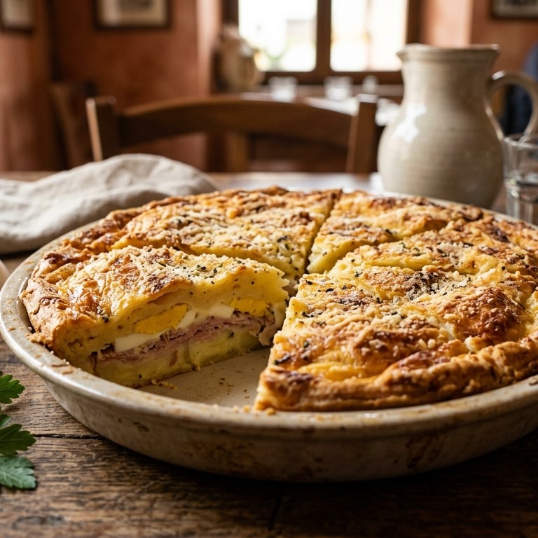 Pizza de patate  taart van aardappelen recept