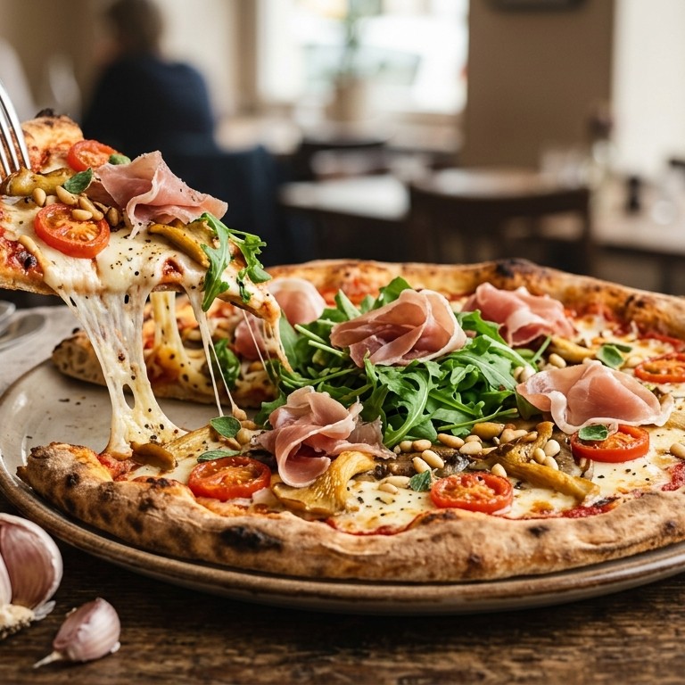 Pizza  (diameter 34 cm) recept