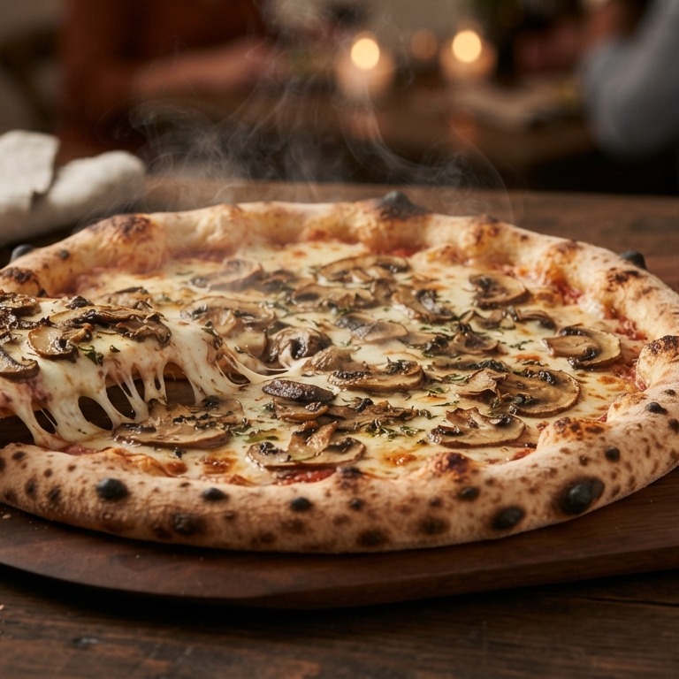 Pizza funghi recept