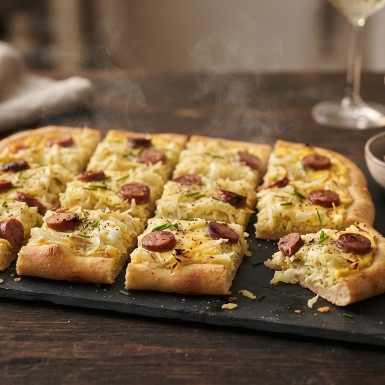 Pizza-koolworsthapje recept