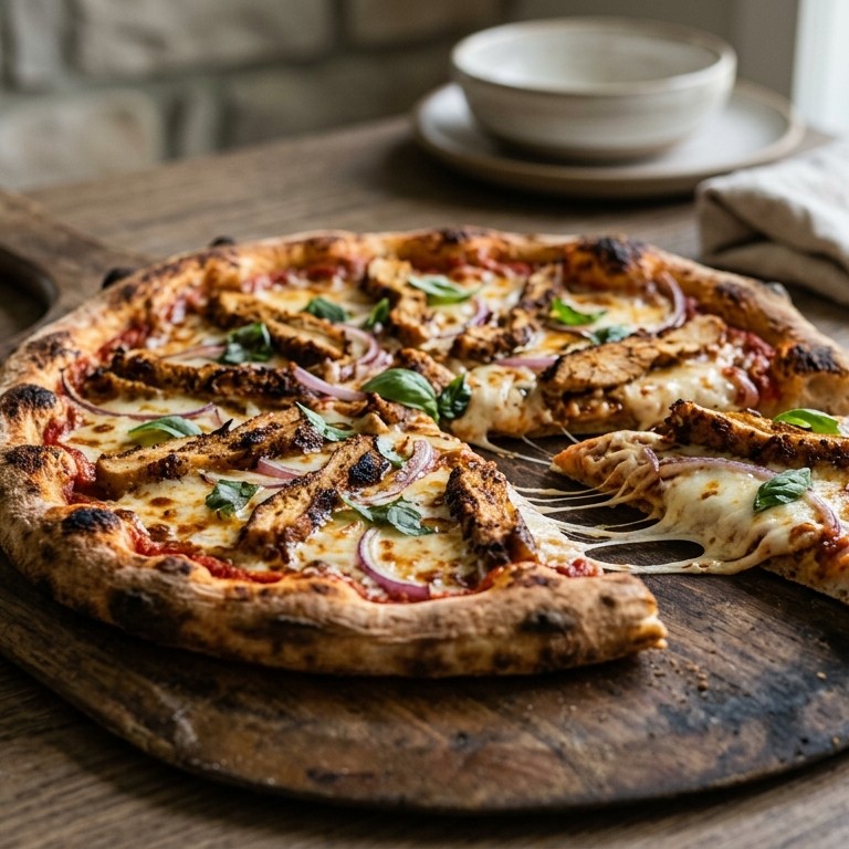 Pizza met shoarma recept