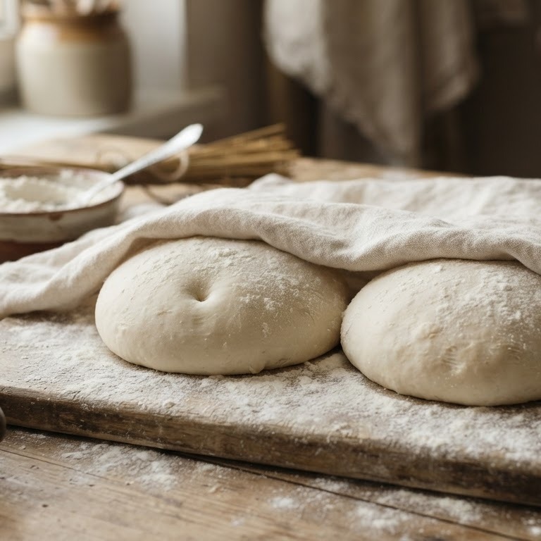 Pizzadeeg voor  2 pizza`s recept