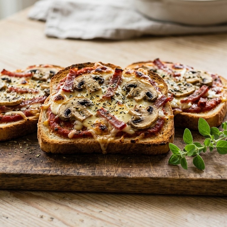 Pizzasneetje met champignons en salami recept