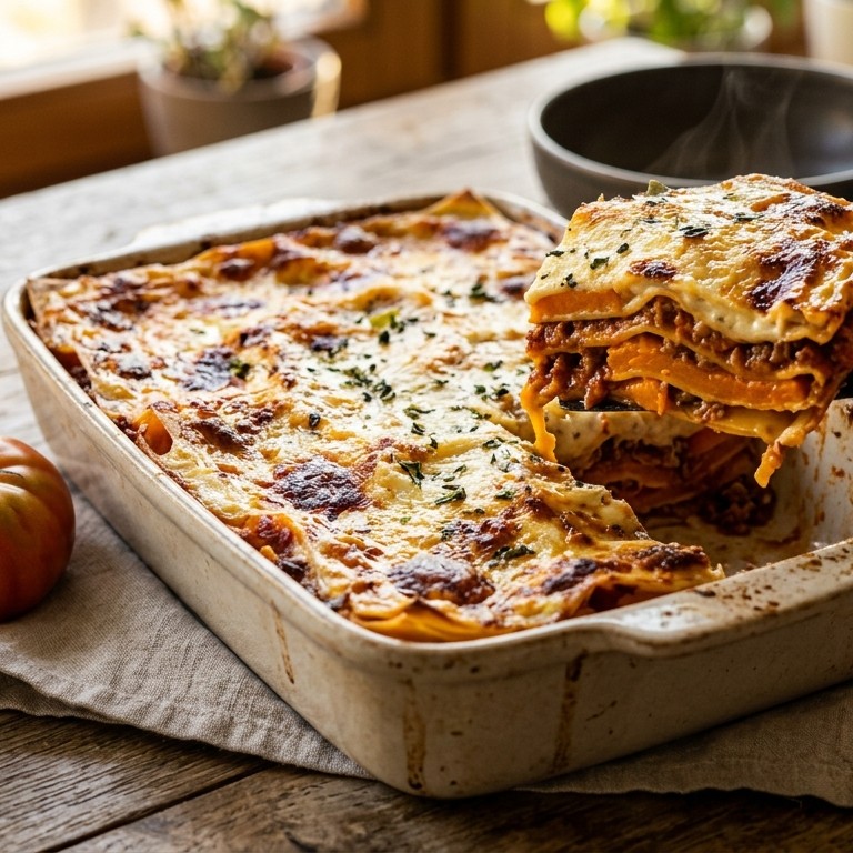 Pompoen in laagjes recept