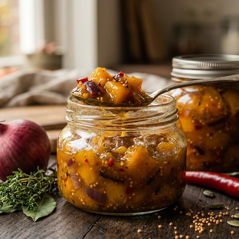 Pompoenchutney recept