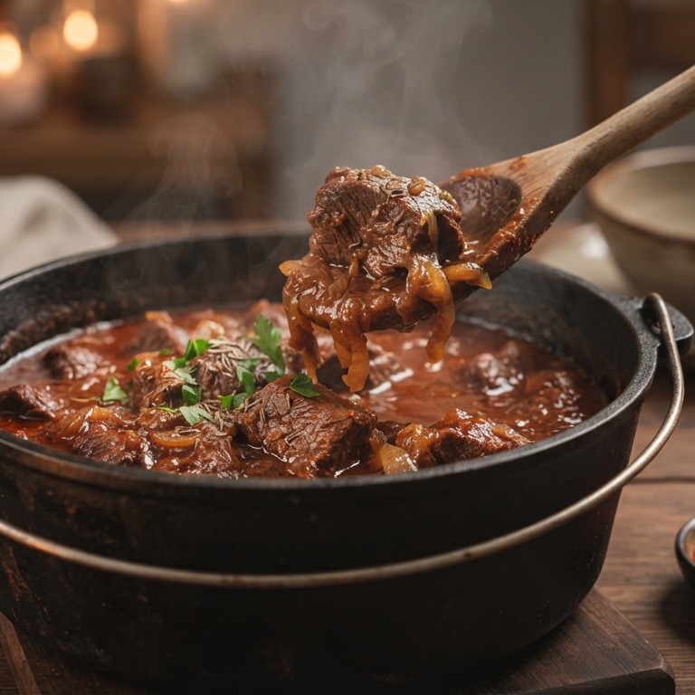 Pörkölt (Hongaarse stoofpot) recept