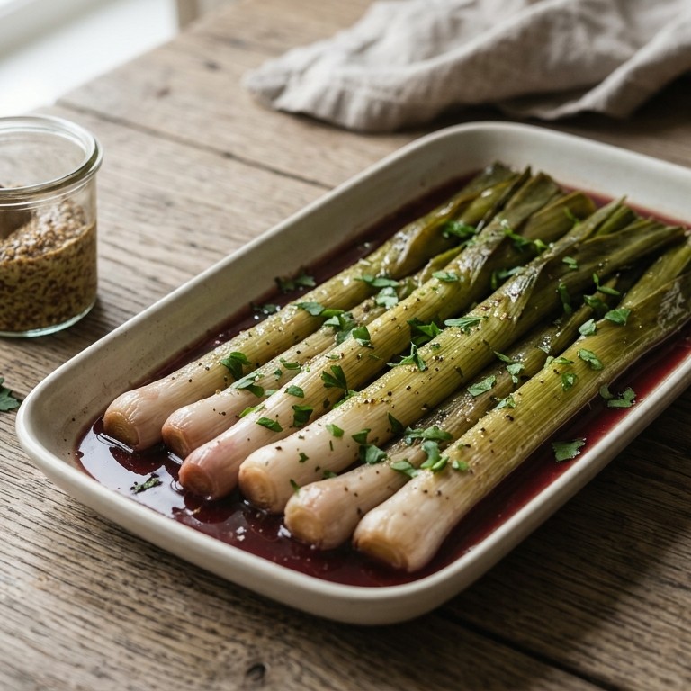 Prei in rode wijn marinade recept