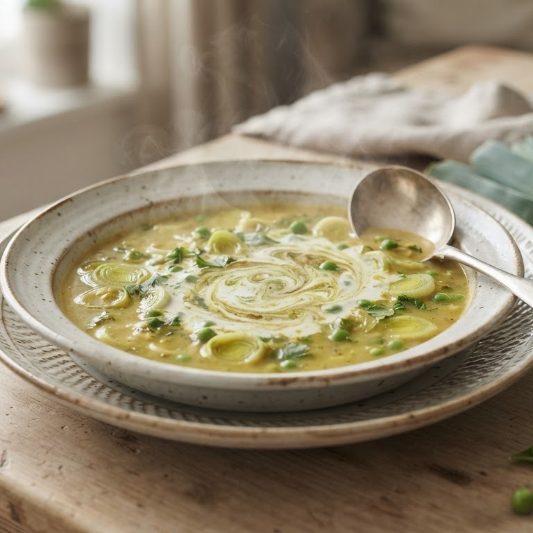 Prei kerriesoep recept