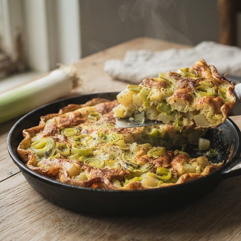 Prei-omelet recept