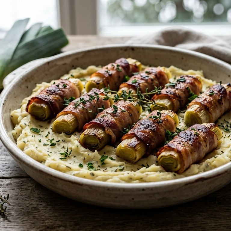 Prei-spekrolletjes recept