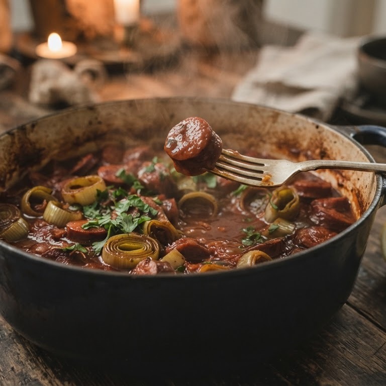 Prei -stoofschotel recept