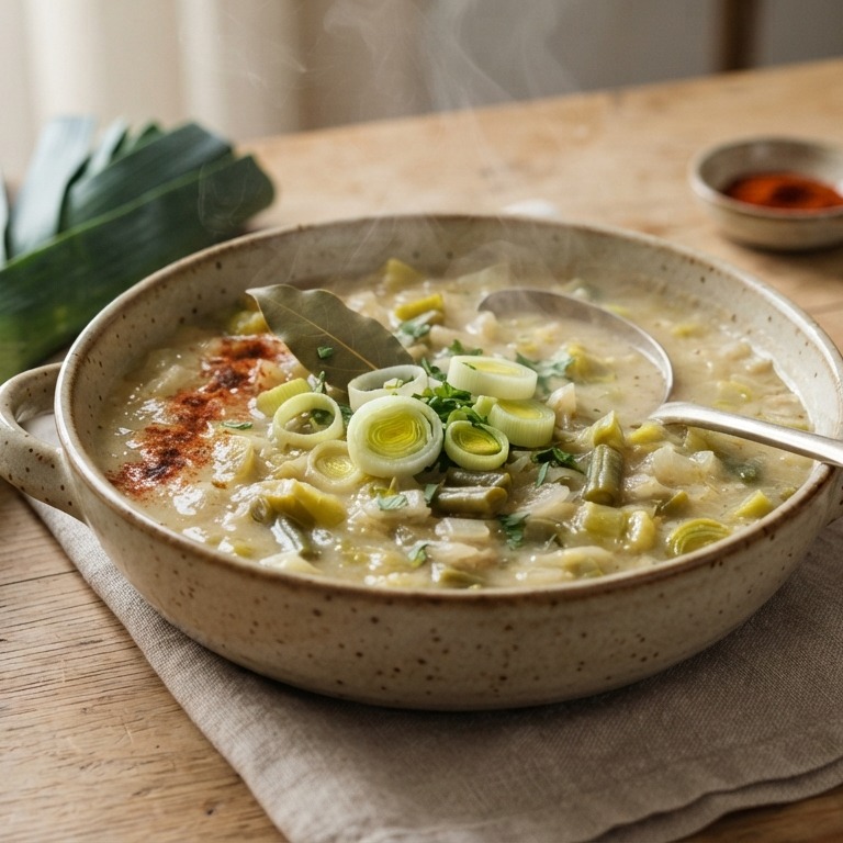 Prei-uiensoep recept