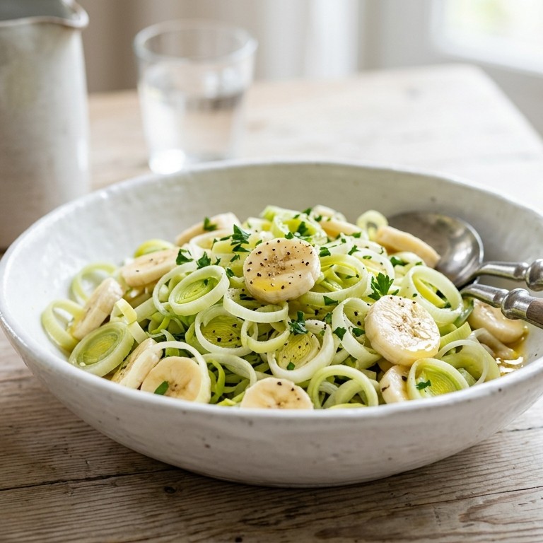 Preisalade met banaan recept