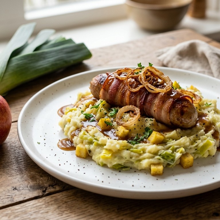 Preistamppot met appel en slavink recept