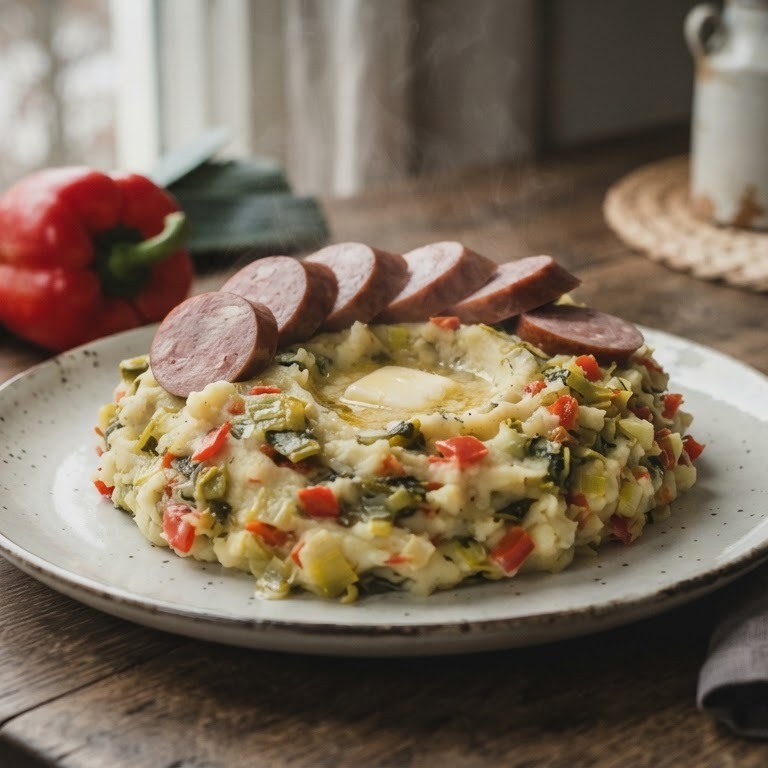 Preistamppot met paprika recept