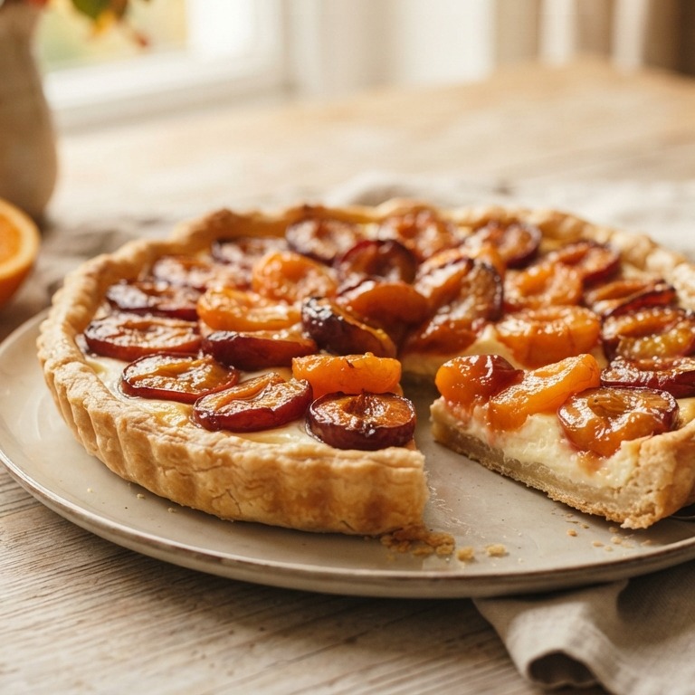 Pruimentaart met mascarpone recept