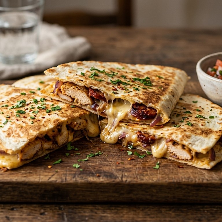 Quesadilla met kip & chorizo recept