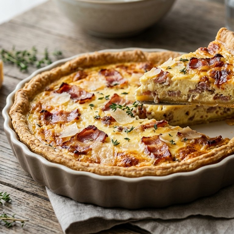 Quiche lorraine recept