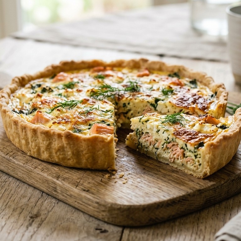 Quiche Lorraine, zalmvariant recept