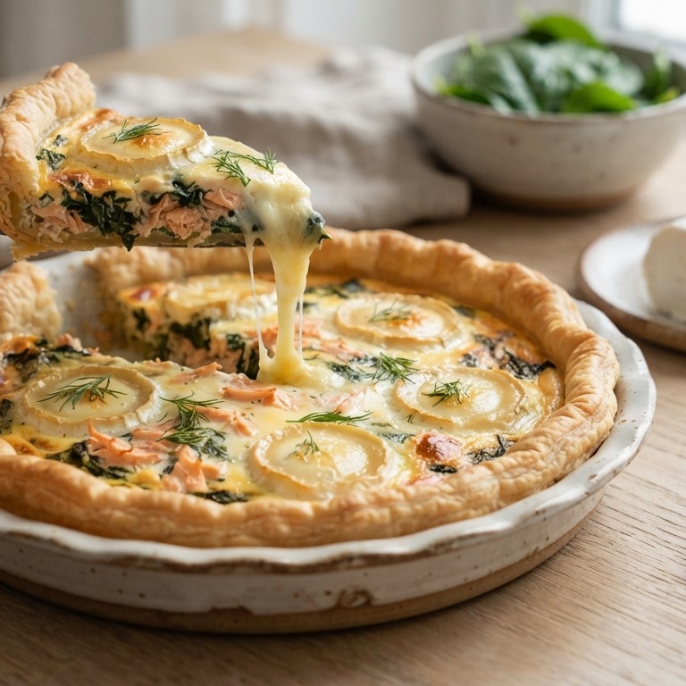 Quiche zalm-kaas recept