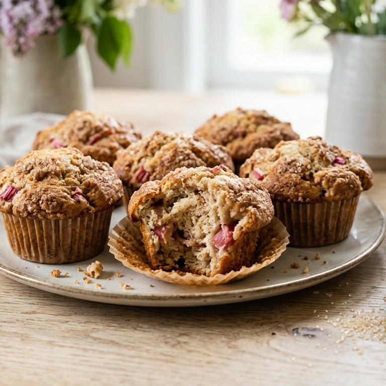 Rabarber-kaneel muffins recept