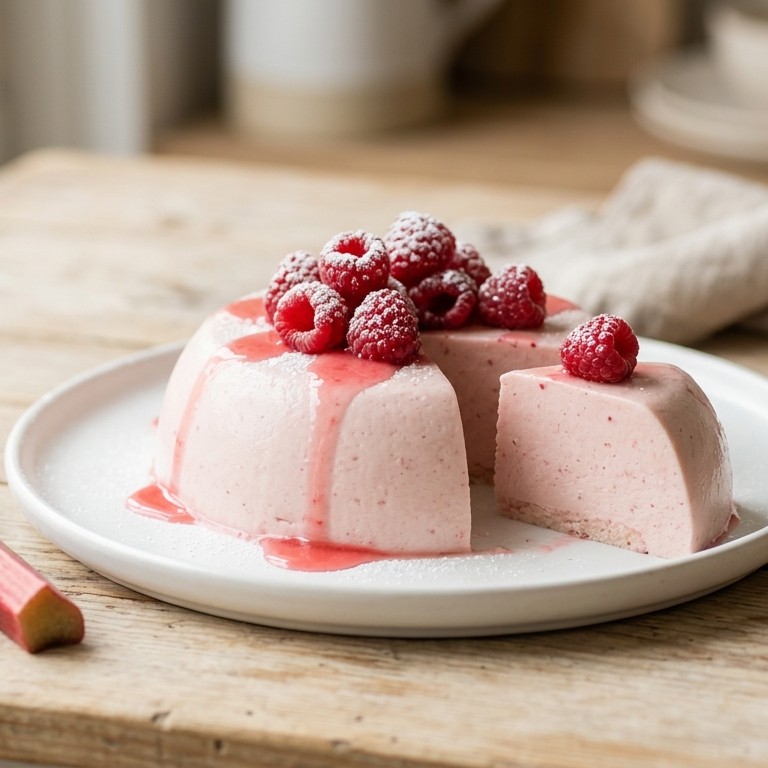 Rabarberbavarois recept