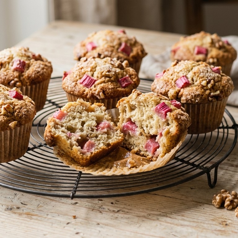 Rabarbermuffins recept