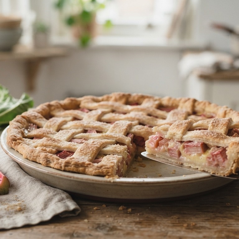 Rabarbervlaai recept
