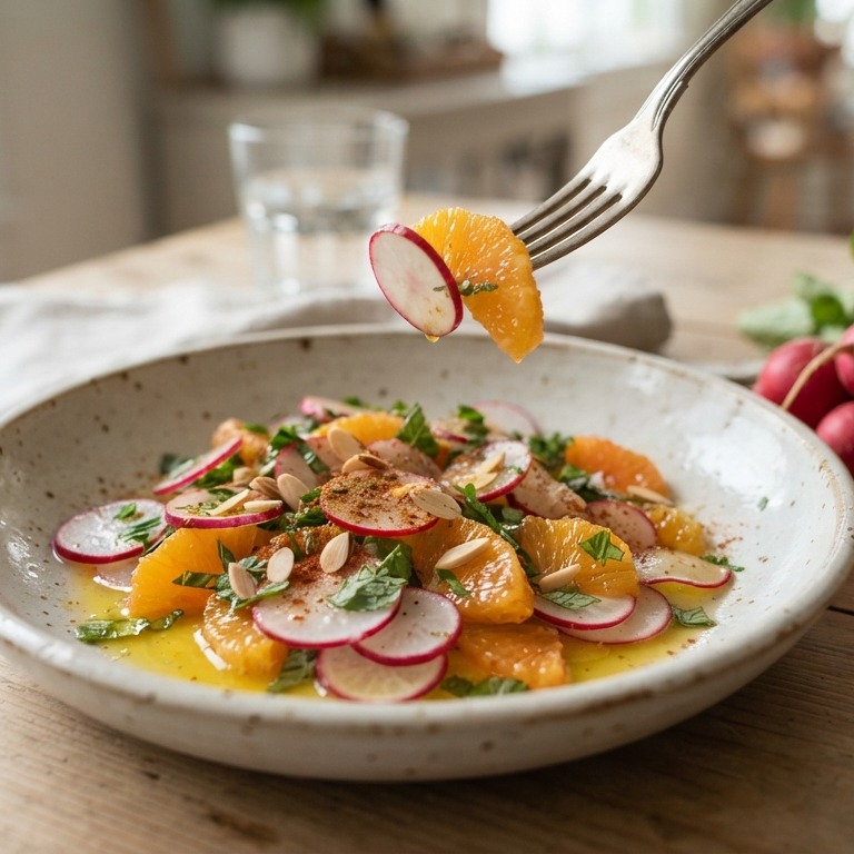 Radijs sinaasappel-salade recept