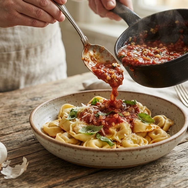 Ragout voor ravioli of tortellini recept