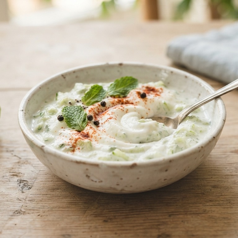 Raita met komkommer (yoghurt met komkommer) recept