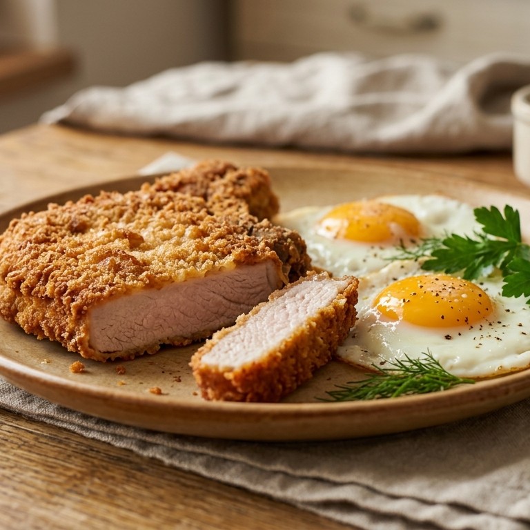 Rantott sertesborda (Gepaneerde varkenskoteletten) recept