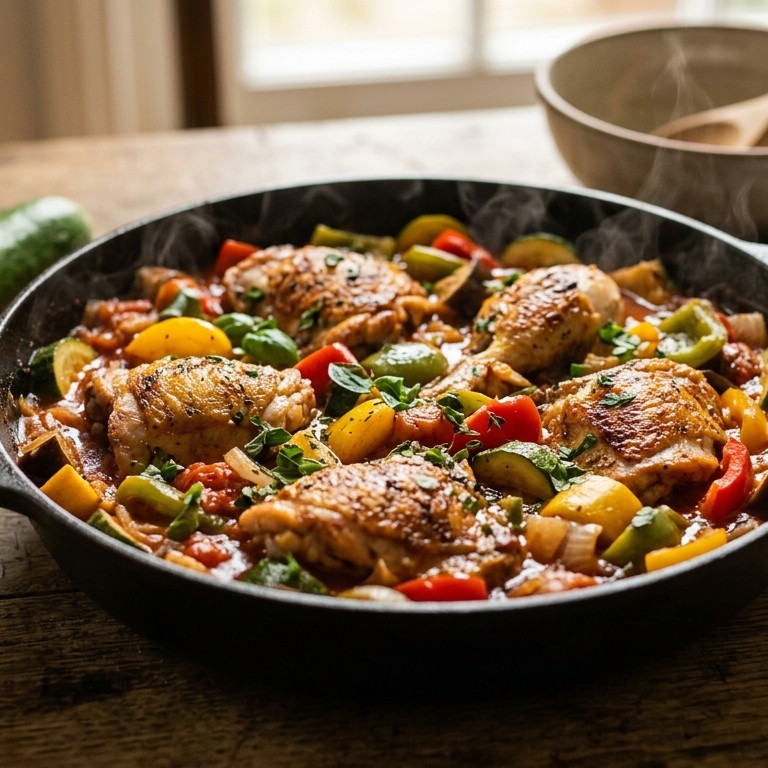 Ratatouille met kipfilet recept