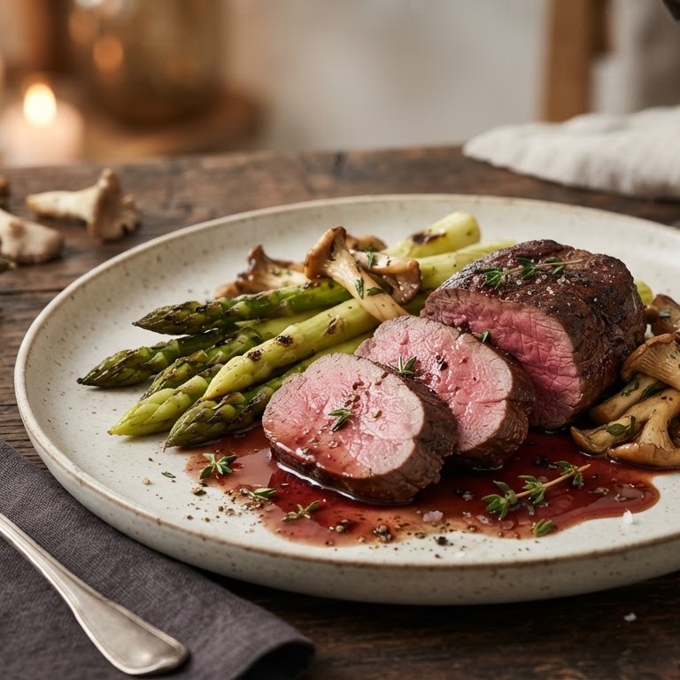 Ree met asperges recept