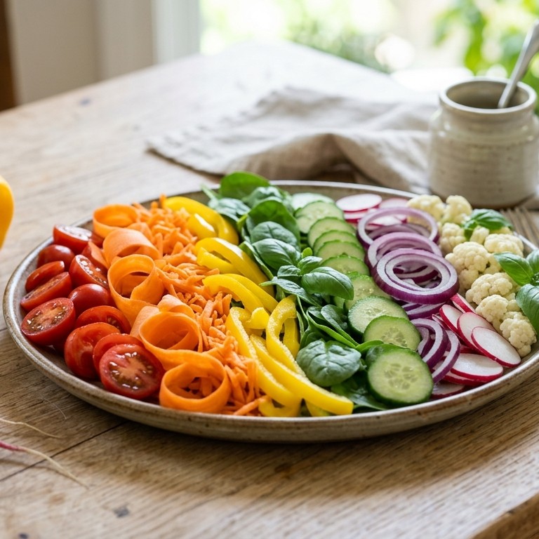 Regenboogsalade recept