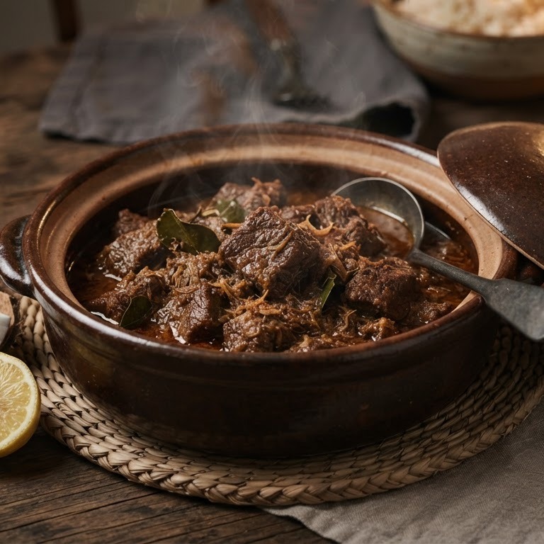 Rendang uit de slowcooker recept