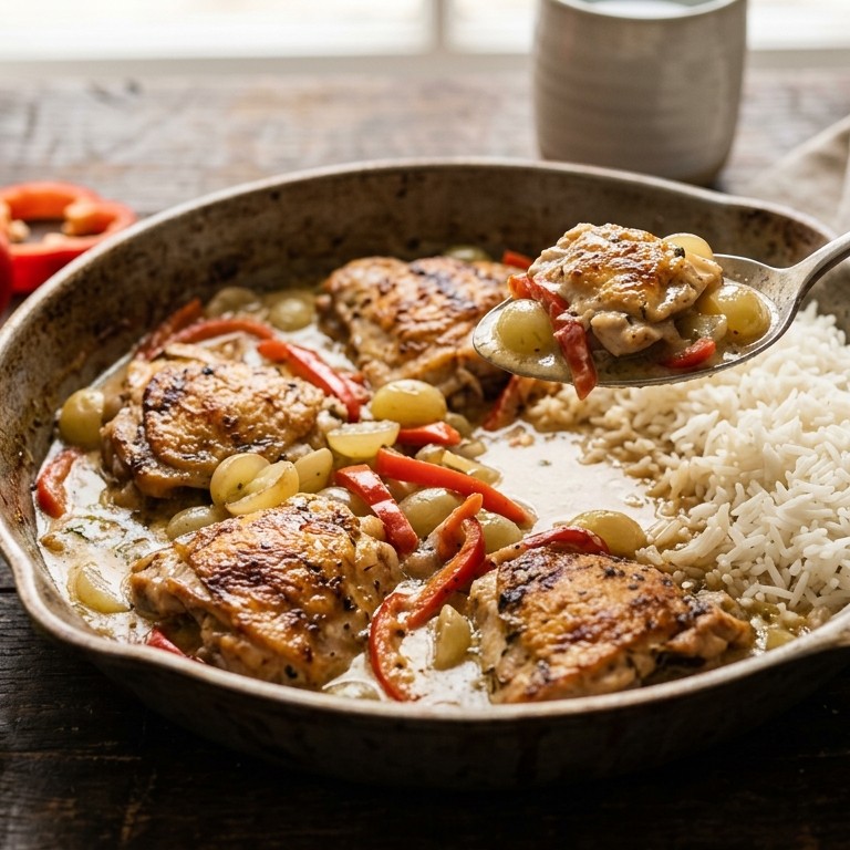 René's kip met druiven recept