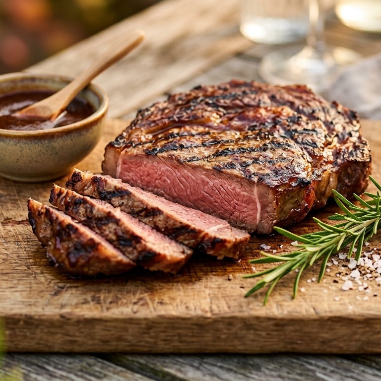 Rib-eye steak recept