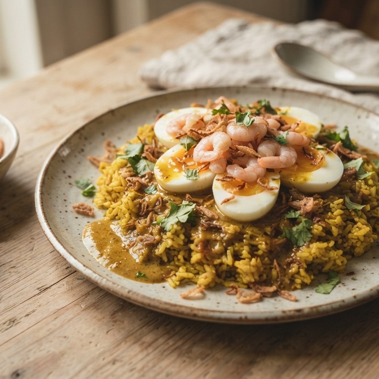 Rijst Kerrie Telor (met ei) recept