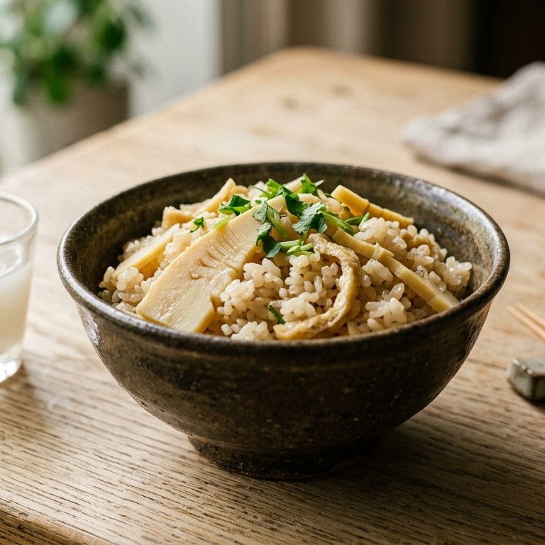 Rijst met Bamboescheuten recept
