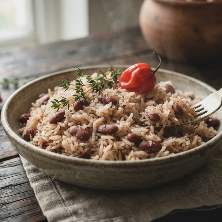 Rijst met bonen en kokos recept