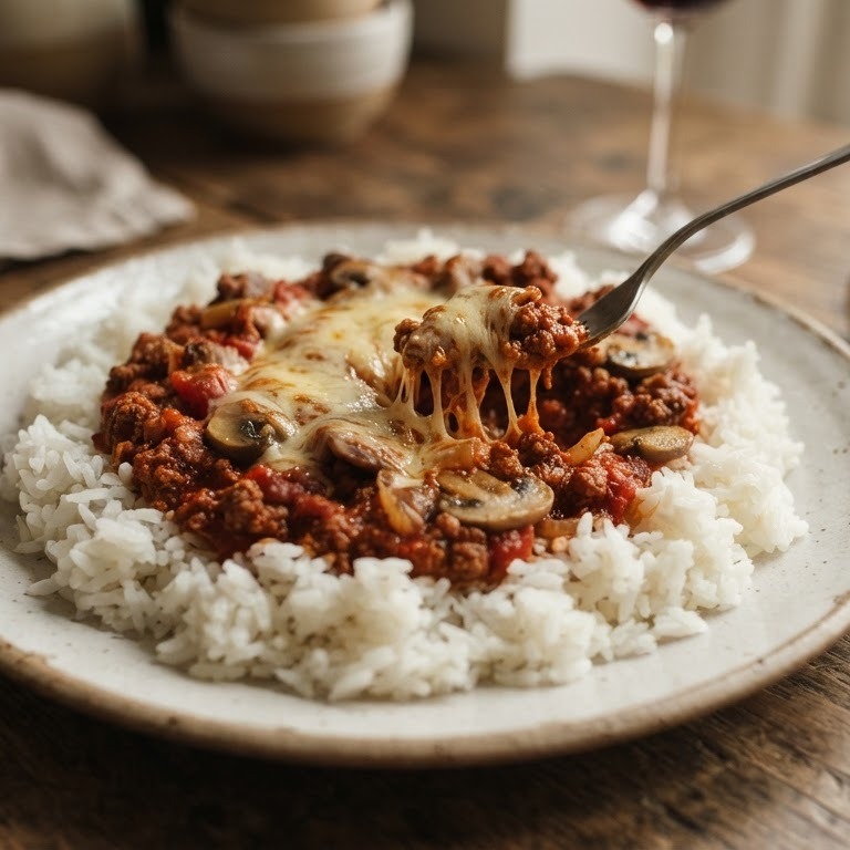 Rijst met pikante saus recept