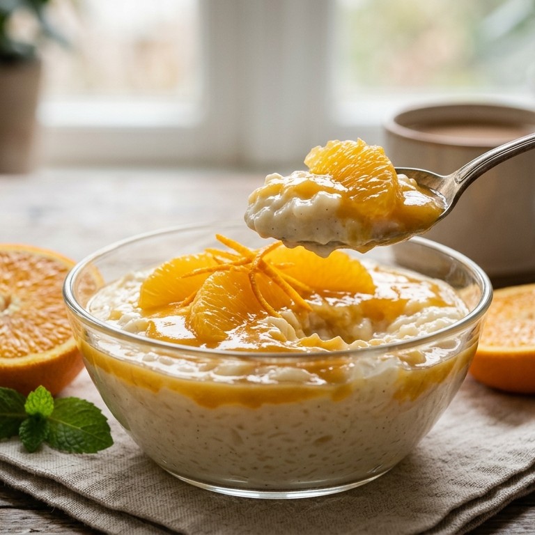 Rijstepap met sinaasappel recept