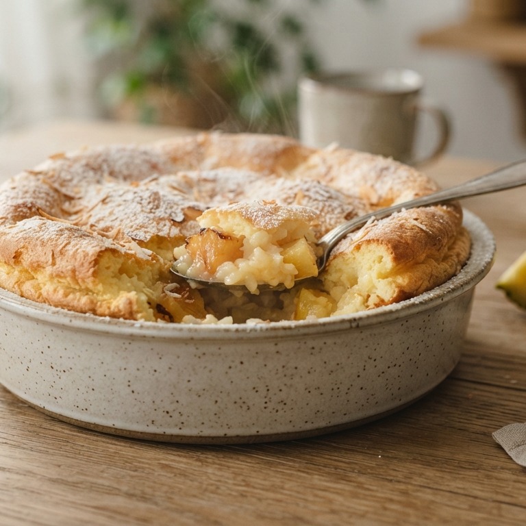 Rijstsoufflé met ananas recept