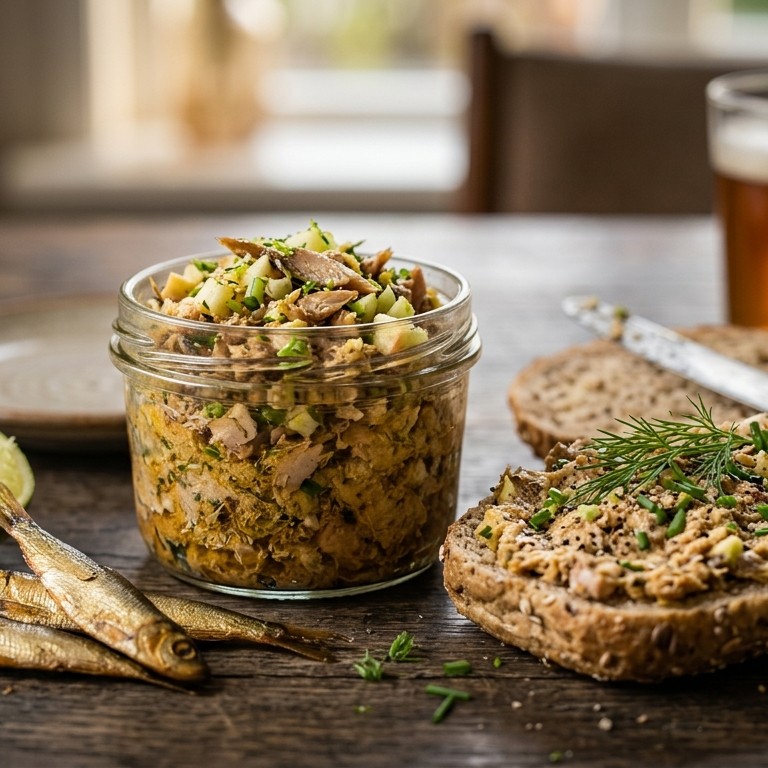 Rilette van gerookte sprot recept